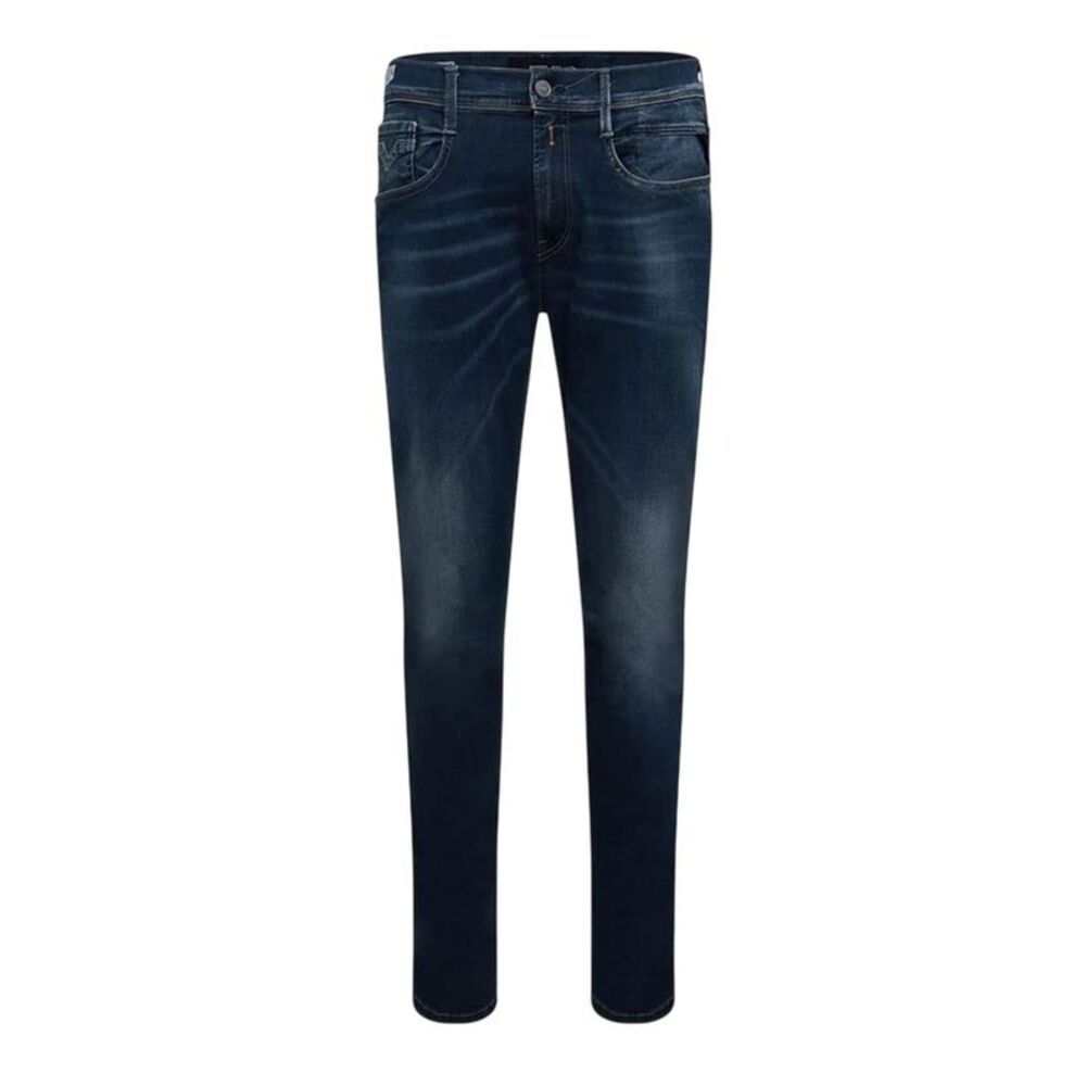 Replay Mens Anbass Cotton Slim Jeans / Blue
